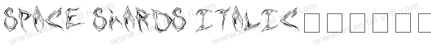 Space Shards Italic字体转换